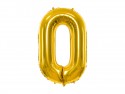 Ballon en aluminium Chiffre ''0'', 86cm, or