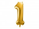 Ballon en aluminium Chiffre ''1'', 86cm, or