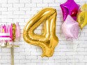Ballon en aluminium Chiffre ''4'', 86cm, or