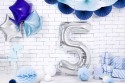 Ballon en aluminium Chiffre ''5'', 86cm, argent