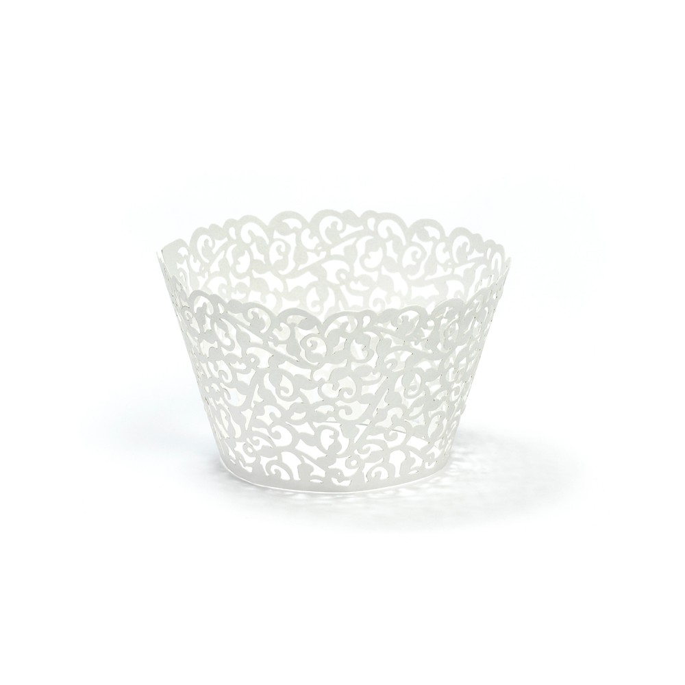 Caissettes à muffins, blanche, 5,5 x 8,5cm