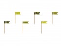 Mini drapeaux plume Abeille, mix, 7cm