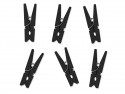 Boucles en bois, noir