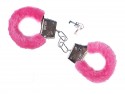 Menottes avec fourrure, rose