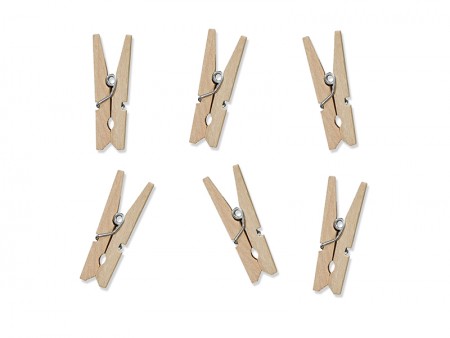 Pinces en bois, bois naturel