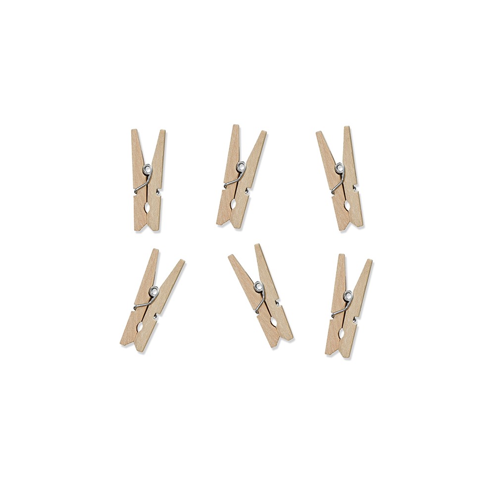 Pinces en bois, bois naturel