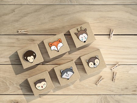 Pinces en bois, bois naturel