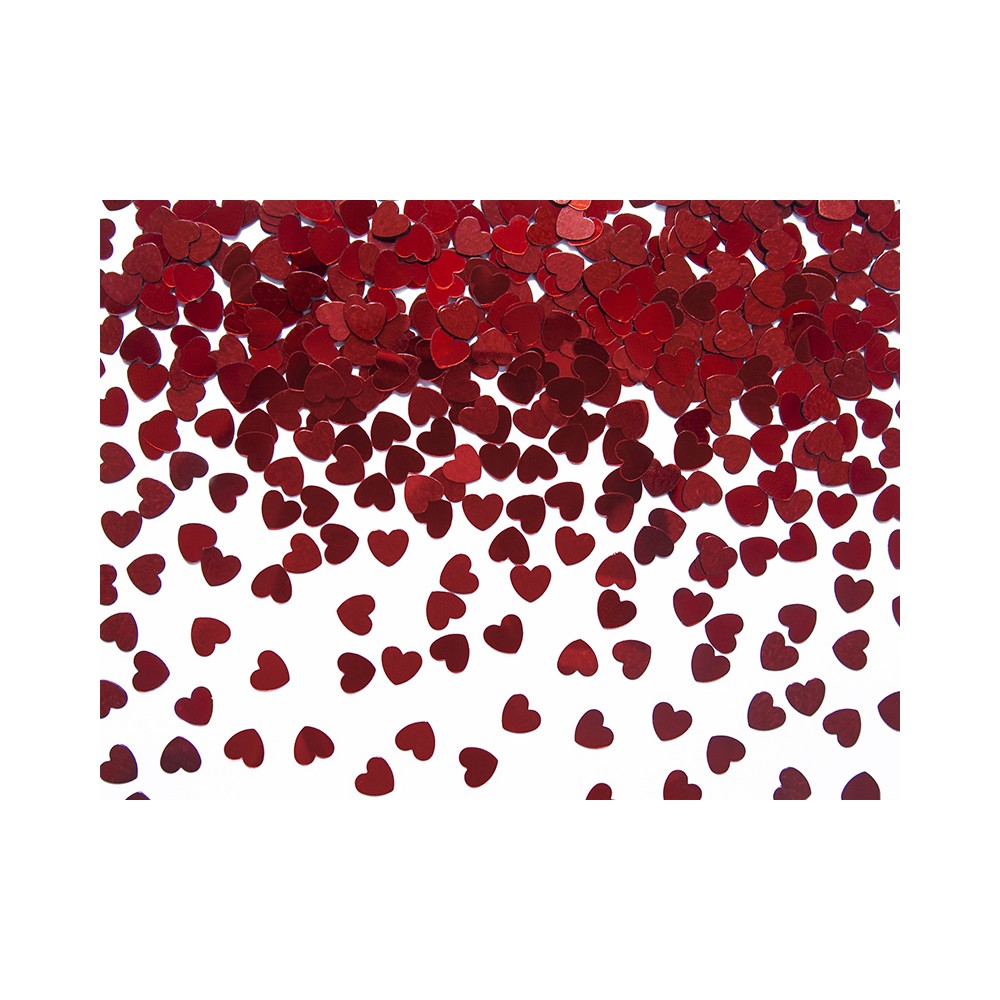 Confettis Cœurs , rouges, 30g, 5mm