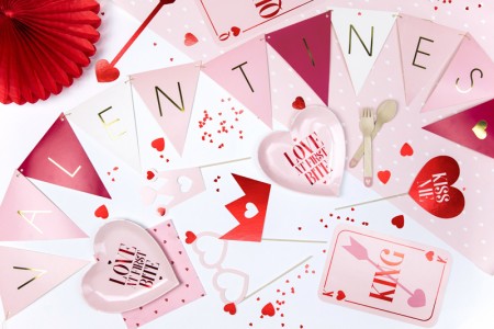 Confetti Hearts rouge,...