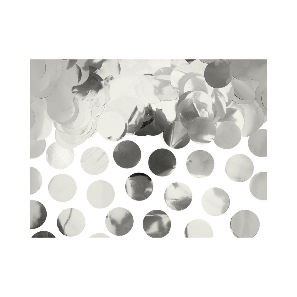Cercles de confettis,argent, 15g