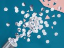 Cercles de confettis,argent, 15g