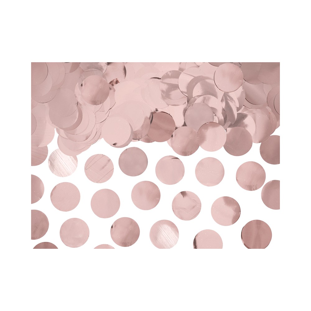 Cercles de confetti, or rose, 15g