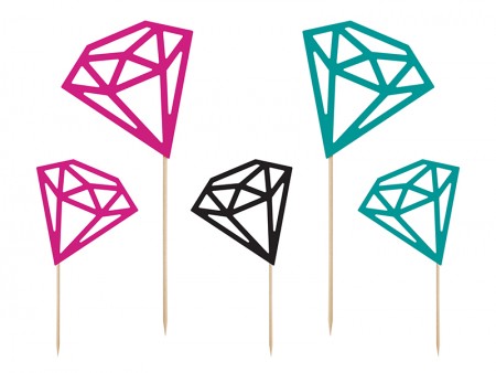 Toppers diamantés, 12,5 -...