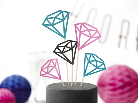 Toppers diamantés, 12,5 -...