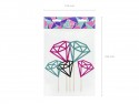 Toppers diamantés, 12,5 - 25,5 cm