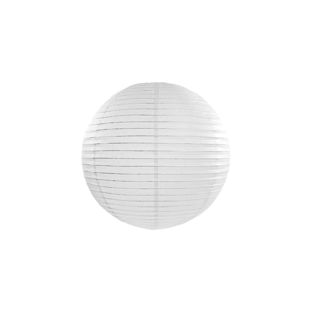 Lanterne en papier, blanche, 25cm