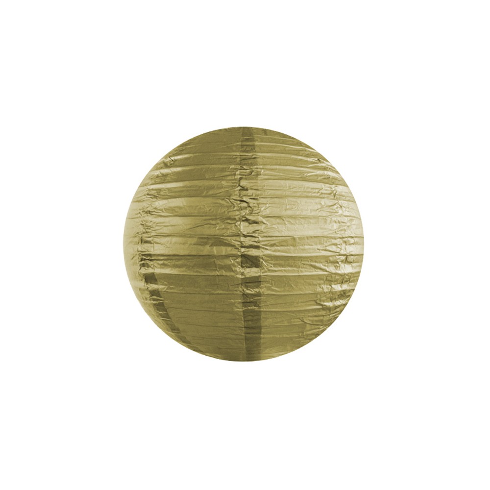 Lanterne en papier, or, 25cm