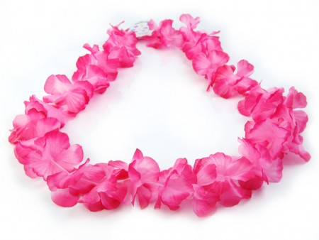 Collier hawaïen, rose, 1m