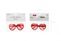 Lunettes Cœurs, rouges