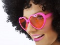 Lunettes Coeurs, rose