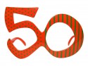 Lunettes 50, orange