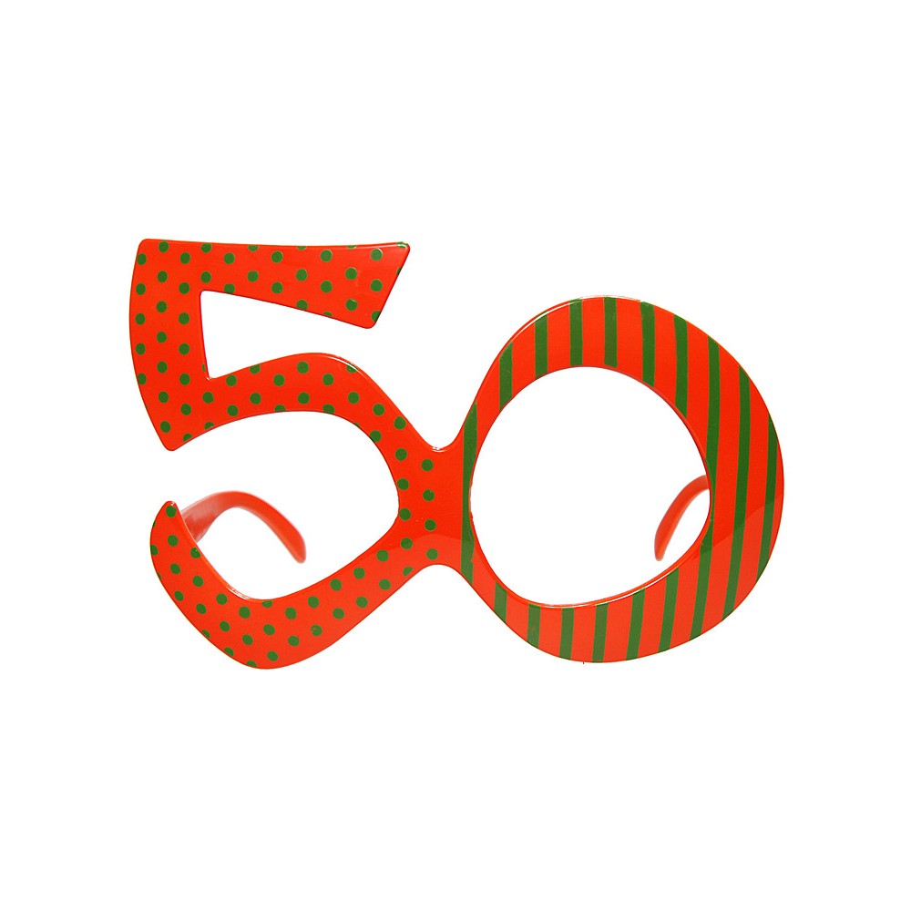 Lunettes 50, orange
