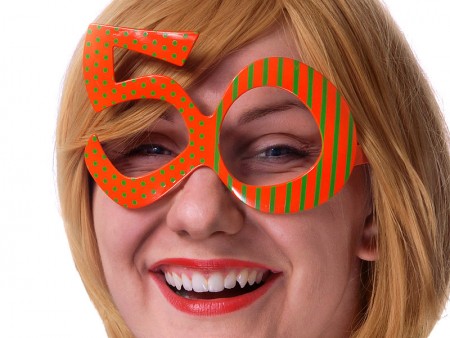 Lunettes 50, orange