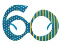 Lunettes 60, bleu