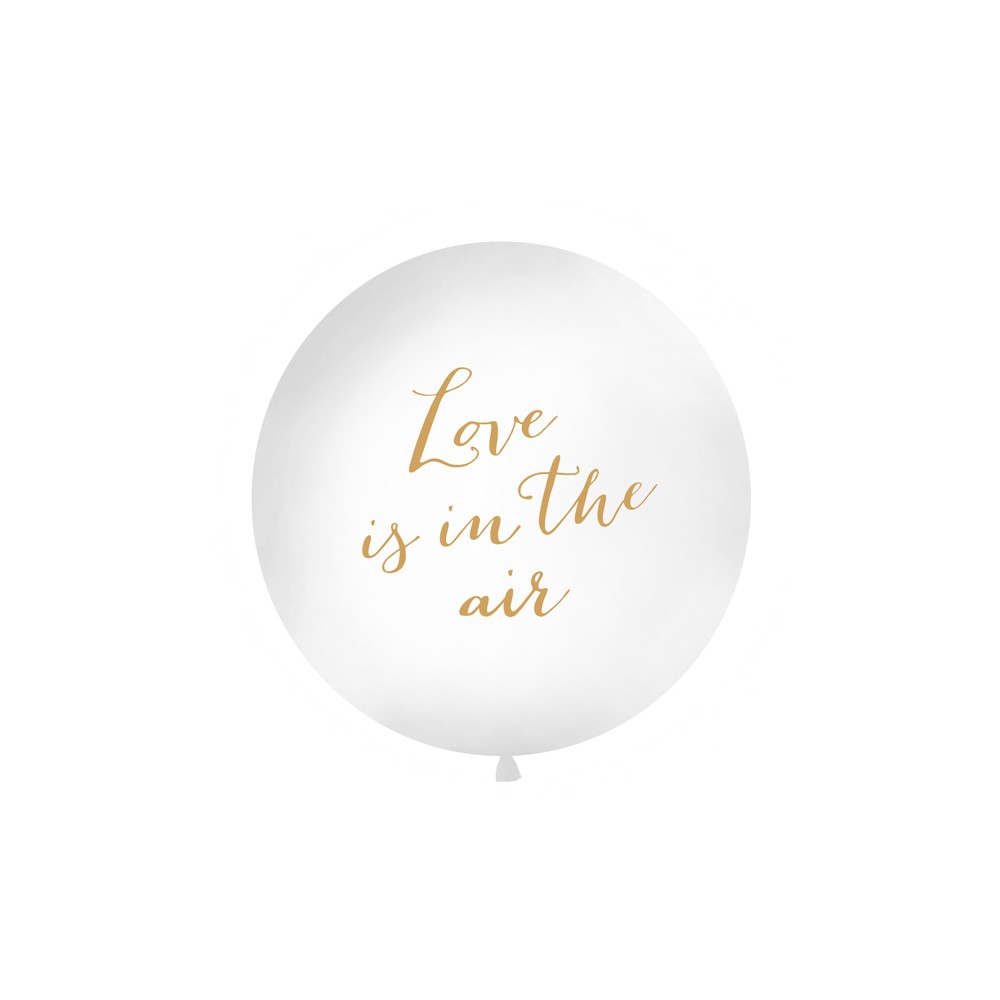Ballon 1m, L'amour est dans l'air, blanc