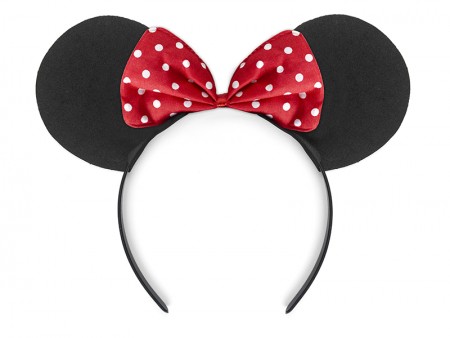 Bandeau Souris noir et rouge