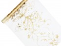 Organza avec impression, crème, 0,35 x 9m