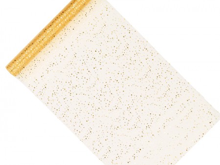 Organza Glittery, or, 36 x 9m