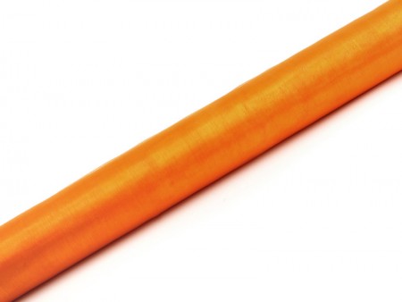 Organza uni, orange, 0.36 x 9m