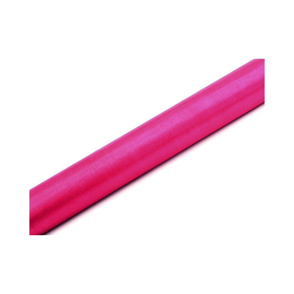 Organza uni, rose foncé, 0.36 x 9m