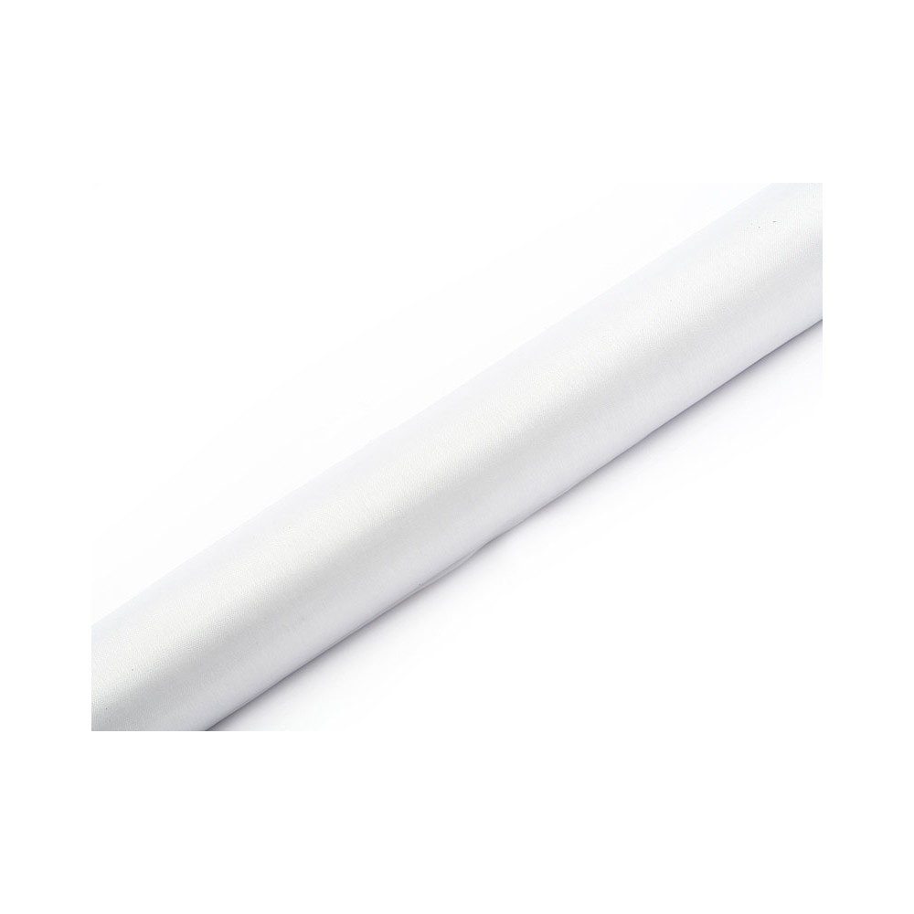 Organza uni, blanc, 0,36 x 9m