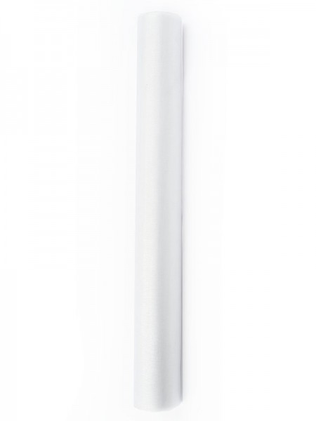 Organza uni, blanc, 0,36 x 9m