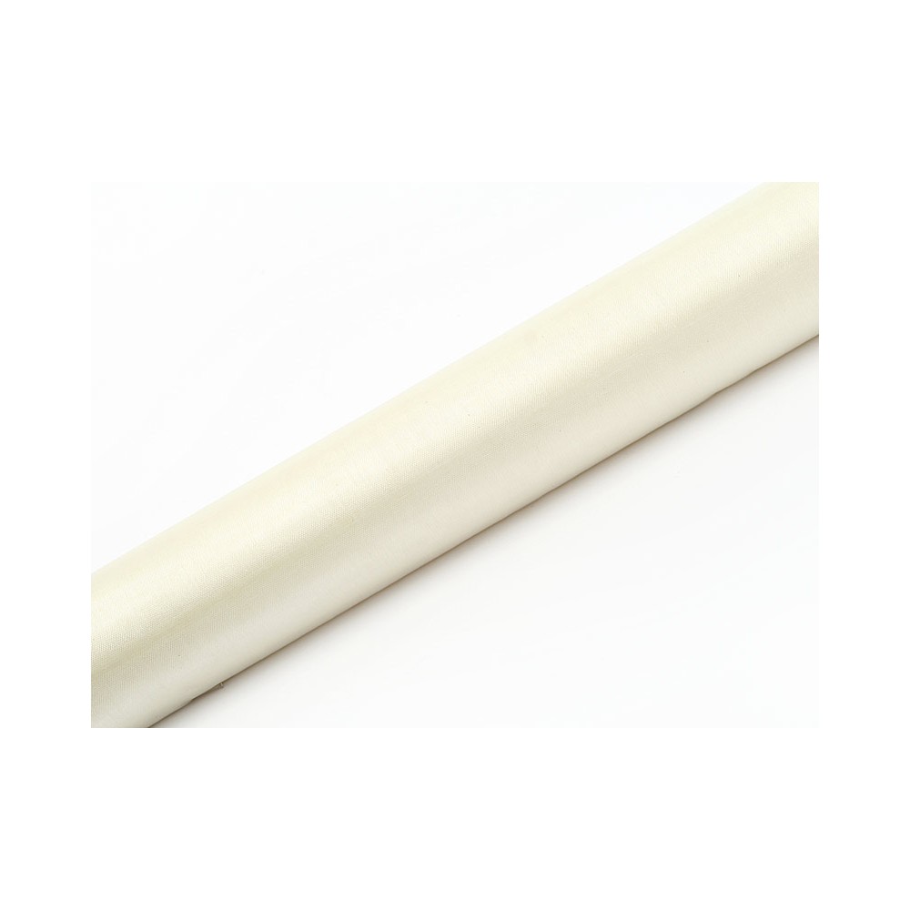Organza uni, crème pâle, 0.36 x 9m