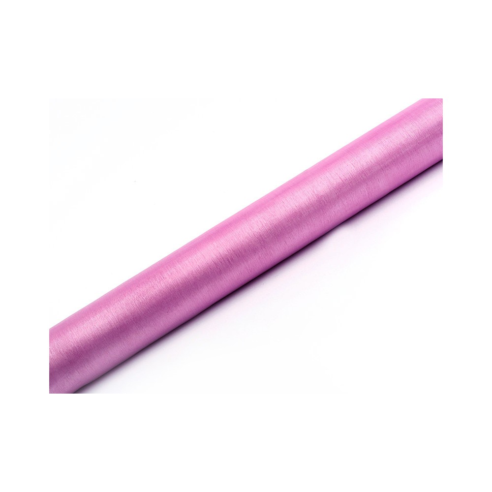 Organza uni, rose, 0.36 x 9m