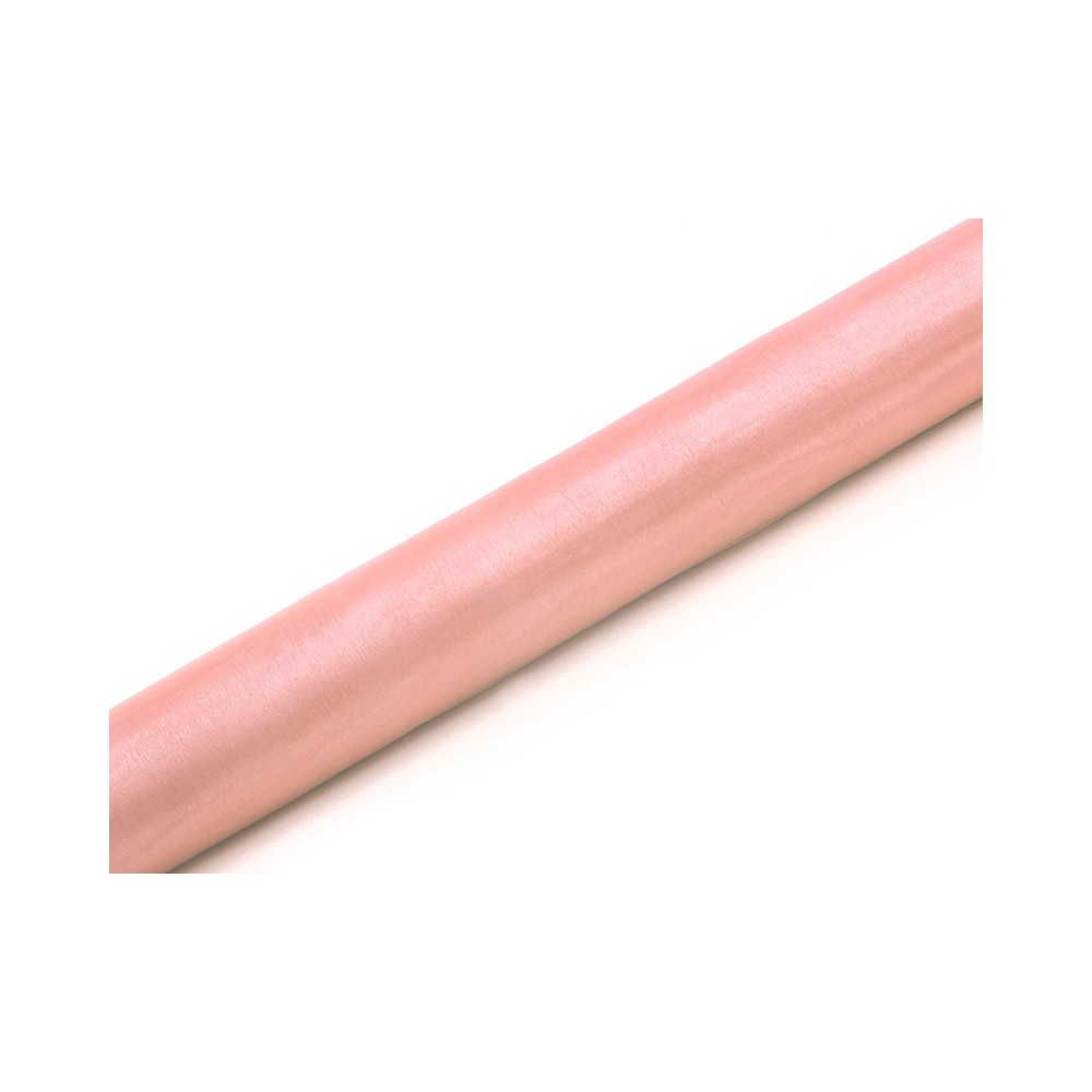 Organza uni, rose pâle, 0.36 x 9m