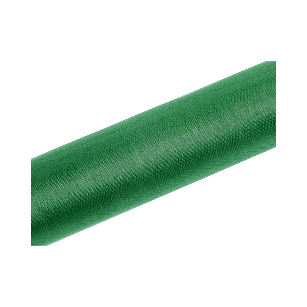 Organza uni uni, gris vert, 0.16 x 9m