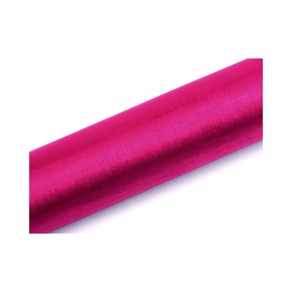 Organza uni, rose profond, 0.16 x 9m