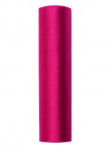 Organza uni, rose profond, 0.16 x 9m