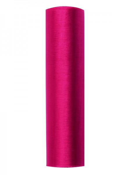 Organza uni, rose profond,...