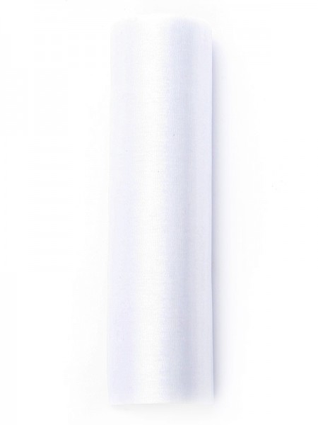 Organza uni, blanc, 0.16 x 9m