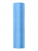 Organza uni, bleu, 0.16 x 9m