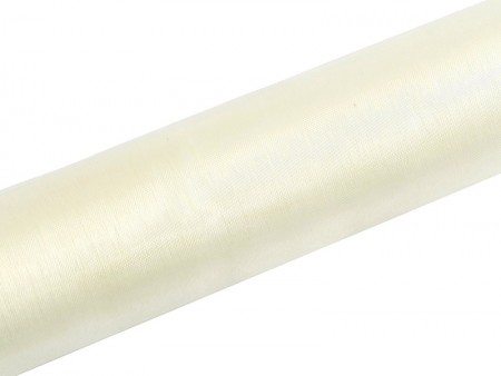 Organza uni, crème pâle,...