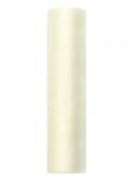 Organza uni, crème pâle, 0.16 x 9m