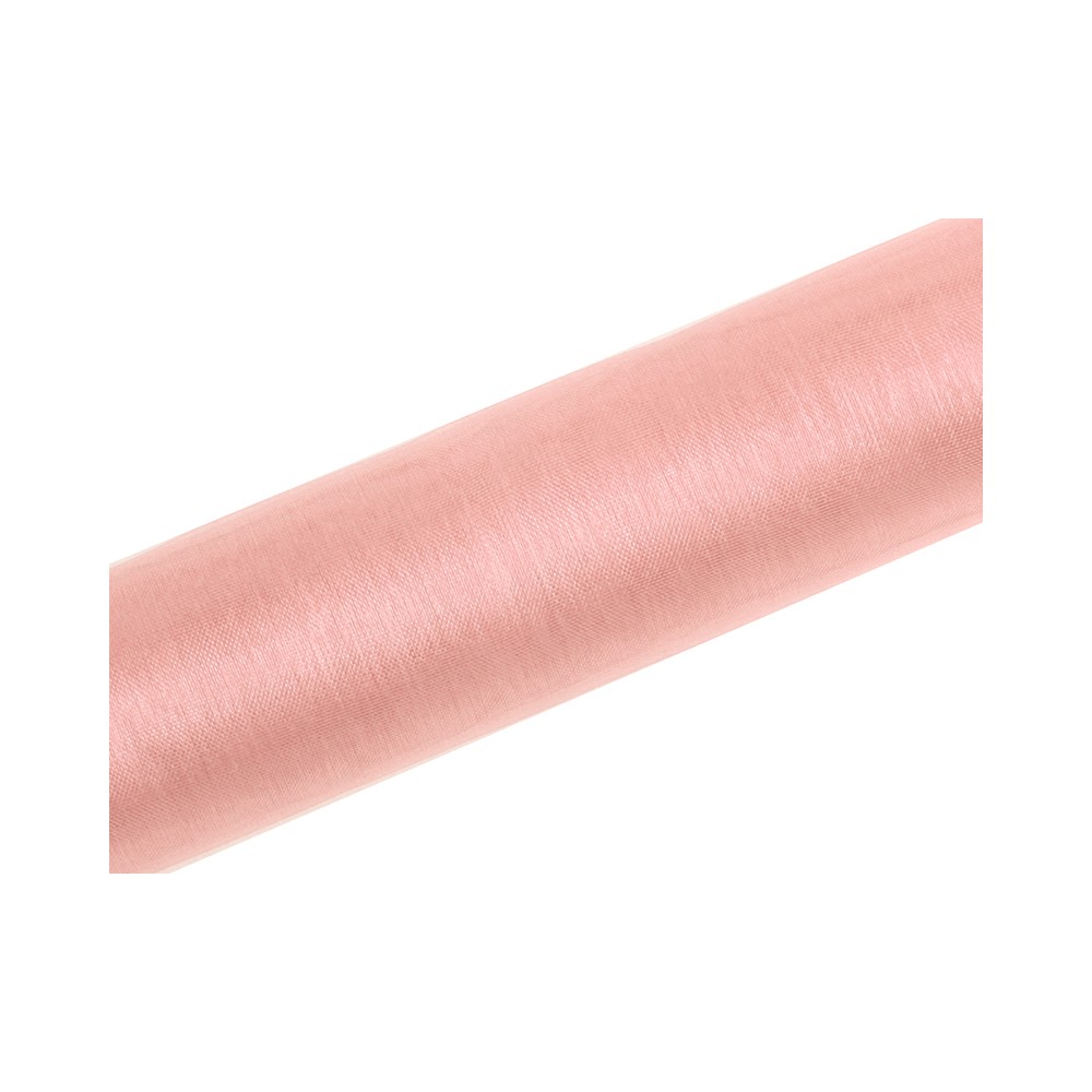Organza uni, rose pâle, 0.16 x 9m