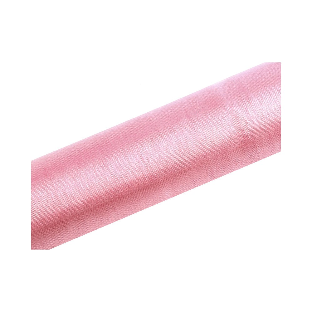 Organza uni, rose pâle, 0.16 x 9m