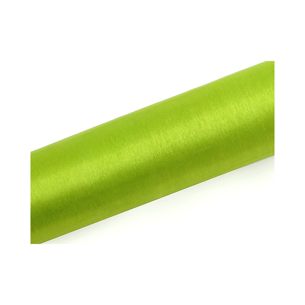Organza uni, vert clair, 0.16 x 9m